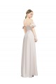 Stretch Crepe Long Off the Shoulder Red A-Line Formal Evening Gown / Prom Dress / Bridesmaid Dress Plymouth