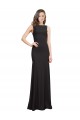 Stretch Crepe Open Back Long Bateau Neck Mermaid Prom Dress / Bridesmaid Dress Plymouth
