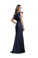 Stretch Crepe Keyhole Back Long Bateau Neck Mermaid Prom Dress / Bridesmaid Dress Plymouth