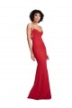 Stretch Crepe Long Spaghetti Straps Mermaid Bridesmaid Dress / Evening Dress Plymouth