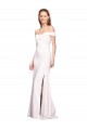 Stretch Crepe Long Off the Shoulder White Mermaid Formal Dress / Bridesmaid Dress Plymouth