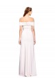 Stretch Crepe Long Off the Shoulder White Mermaid Formal Dress / Bridesmaid Dress Plymouth
