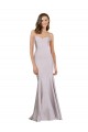 Stretch Crepe Long Strapless Arctic Lilac Mermaid Prom Dress / Bridesmaid Dress Plymouth