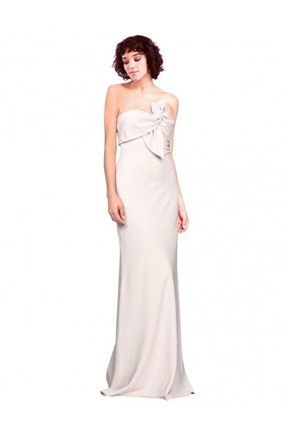 Stretch Crepe Long Strapless Mermaid Prom Dress / Bridesmaid Dress Plymouth