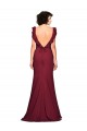 Stretch Crepe Long Strapless Burgundy Mermaid Prom Dress / Bridesmaid Dress Plymouth