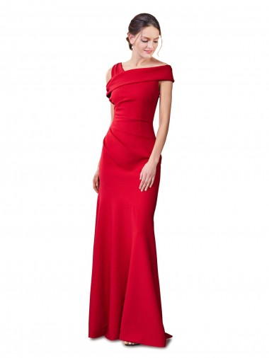 Stretch Crepe Long Mermaid Formal Evening Gown / Prom Dress / Bridesmaid Dress Plymouth