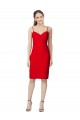 Stretch Crepe Cocktail Length Sweetheart Sheath Formal Evening Gown / Prom Dress / Bridesmaid Dress Plymouth