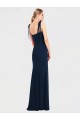 Stretch Crepe Low Back Long Spaghetti Straps Trumpet Semi Formal Evening Dress / Prom Dress / Bridesmaid Dress Plymouth