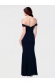 Stretch Crepe Low Back Long Off the Shoulder Mermaid Formal Dress / Bridesmaid Dress Plymouth