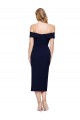 Stretch Crepe Midi Length Off the Shoulder Mermaid Formal Evening Gown / Prom Dress / Bridesmaid Dress Plymouth