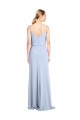 Stretch Crepe V-Back Long Cowl Neck Sheath Formal Dress / Bridesmaid Dress Plymouth