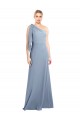 Stretch Crepe Long One Shoulder Sheath Formal Dress / Bridesmaid Dress Plymouth