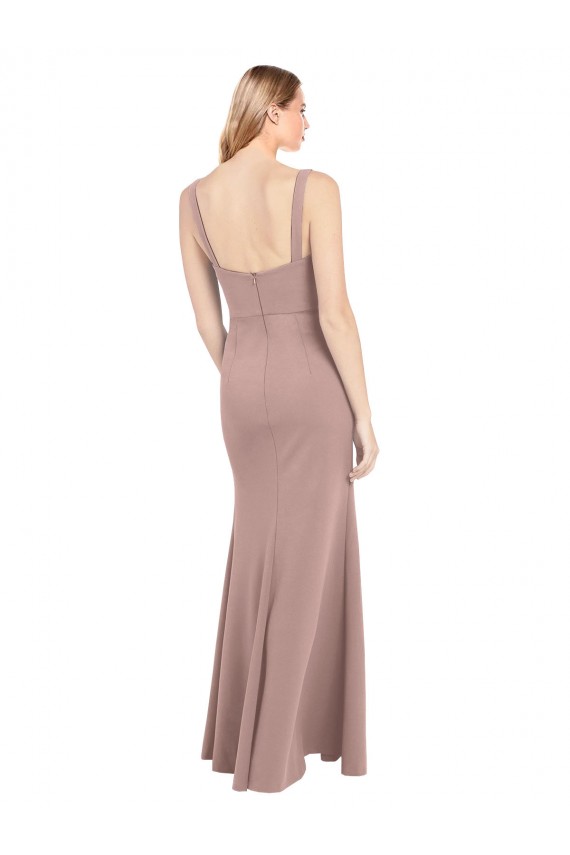 Stretch Crepe Long Square Neck Mermaid Prom Dress / Bridesmaid Dress Plymouth