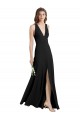 Stretch Crepe Long Halter Neck Sheath Formal Evening Gown / Prom Dress / Bridesmaid Dress Plymouth