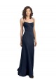 Stretch Crepe Low Back Long High Neck Sheath Formal Dress / Bridesmaid Dress Plymouth