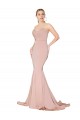 Stretch Crepe Low Back Long Sweetheart Mauve Mermaid Formal Dress / Bridesmaid Dress Plymouth