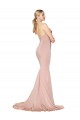 Stretch Crepe Low Back Long Sweetheart Mauve Mermaid Formal Dress / Bridesmaid Dress Plymouth