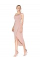 Stretch Crepe Knee Length One Shoulder Mermaid Formal Dress / Bridesmaid Dress Plymouth