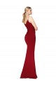 Stretch Crepe V-Back Long High Neck Mermaid Formal Evening Gown / Prom Dress / Bridesmaid Dress Plymouth