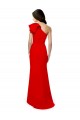 Stretch Crepe Long One Shoulder Red Mermaid Formal Dress / Bridesmaid Dress Plymouth