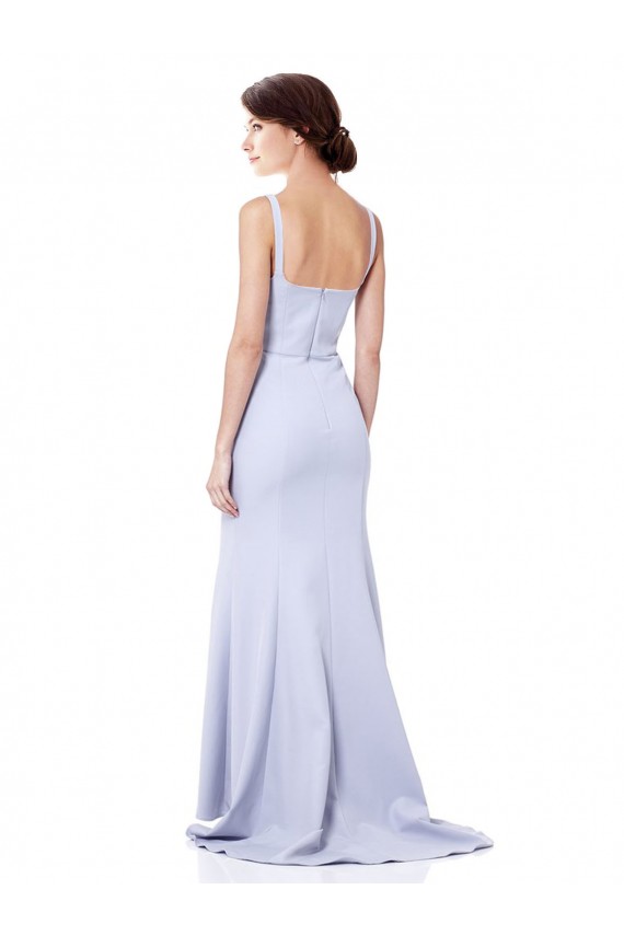 Stretch Crepe Long Spaghetti Straps Mermaid Evening Gown / Prom Dress / Bridesmaid Dress Plymouth