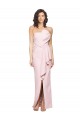 Stretch Crepe Low Back Long Strapless Pink Sheath Formal Dress / Bridesmaid Dress Plymouth