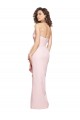 Stretch Crepe Low Back Long Strapless Pink Sheath Formal Dress / Bridesmaid Dress Plymouth