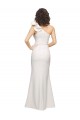 Stretch Crepe Long One Shoulder Ivory Sheath Formal Evening Gown / Prom Dress / Bridesmaid Dress Plymouth