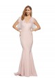 Stretch Crepe & Tulle Low Back Long Sweetheart Sheath Formal Dress / Bridesmaid Dress Plymouth