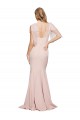 Stretch Crepe & Tulle Low Back Long Sweetheart Sheath Formal Dress / Bridesmaid Dress Plymouth