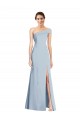 Stretch Crepe Long Off the Shoulder Light Sky Blue Trumpet Formal Evening Gown / Prom Dress / Bridesmaid Dress Plymouth