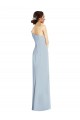 Stretch Crepe Long Off the Shoulder Light Sky Blue Trumpet Formal Evening Gown / Prom Dress / Bridesmaid Dress Plymouth