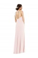 Stretch Crepe Low Back Long Halter Neck Trumpet Formal Evening Gown / Prom Dress / Bridesmaid Dress Plymouth