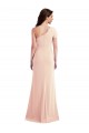 Stretch Crepe Long One Shoulder Nude Trumpet Formal Evening Gown / Prom Dress / Bridesmaid Dress Plymouth