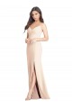 Stretch Crepe Long Spaghetti Straps Trumpet Semi Formal Evening Dress / Prom Dress / Bridesmaid Dress Plymouth