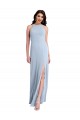 Stretch Crepe Criss Cross Open Back Long Halter Neck Sheath Formal Evening Gown / Prom Dress / Bridesmaid Dress Plymouth