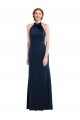 Stretch Crepe Open Back Long High Neck Trumpet Semi Formal Evening Dress / Prom Dress / Bridesmaid Dress Plymouth