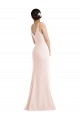 Stretch Crepe V-Back Long V-Neck Trumpet Formal Evening Gown / Prom Dress / Bridesmaid Dress Plymouth