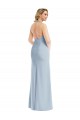 Stretch Crepe Open Back Long Halter Neck Trumpet Bridesmaid Dress / Evening Dress Plymouth