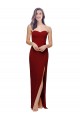 Stretch Crepe Low Back Long Sweetheart Sheath Bridesmaid Dress / Evening Dress Plymouth