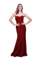 Stretch Crepe Low Back Long Sweetheart Sheath Formal Evening Gown / Prom Dress / Bridesmaid Dress Plymouth