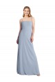 Stretch Crepe Criss Cross Open Back Long Square Neck A-Line Prom Dress / Bridesmaid Dress Plymouth