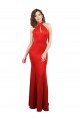 Stretch Satin Keyhole Back Long Halter Neck Mermaid Formal Evening Gown / Prom Dress / Bridesmaid Dress Plymouth
