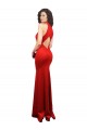 Stretch Satin Keyhole Back Long Halter Neck Mermaid Formal Evening Gown / Prom Dress / Bridesmaid Dress Plymouth