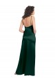 Stretch Satin Open Back Long Scoop Neck A-Line Formal Evening Gown / Prom Dress / Bridesmaid Dress Plymouth