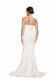Stretch Satin Low Back Sweep Train Cowl Neck Mermaid Formal Evening Gown / Prom Dress / Bridesmaid Dress Plymouth