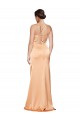 Stretch Satin Criss Cross Open Back Long One Shoulder Sheath Formal Evening Gown / Prom Dress / Bridesmaid Dress Plymouth