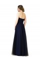 Tulle Long Sweetheart Dark Navy A-Line Bridesmaid Dress / Evening Dress Plymouth