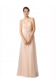 Tulle Long Sweetheart Nude A-Line Bridesmaid Dress / Evening Dress Plymouth