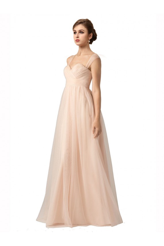 Tulle Long Sweetheart A-Line Bridesmaid Evening Gowns Plymouth